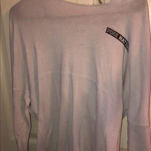 Long sleeve pink shirt with hood